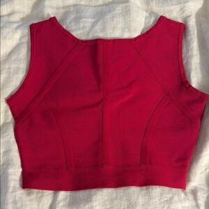 BCBGMaxAzria Red Crop Top